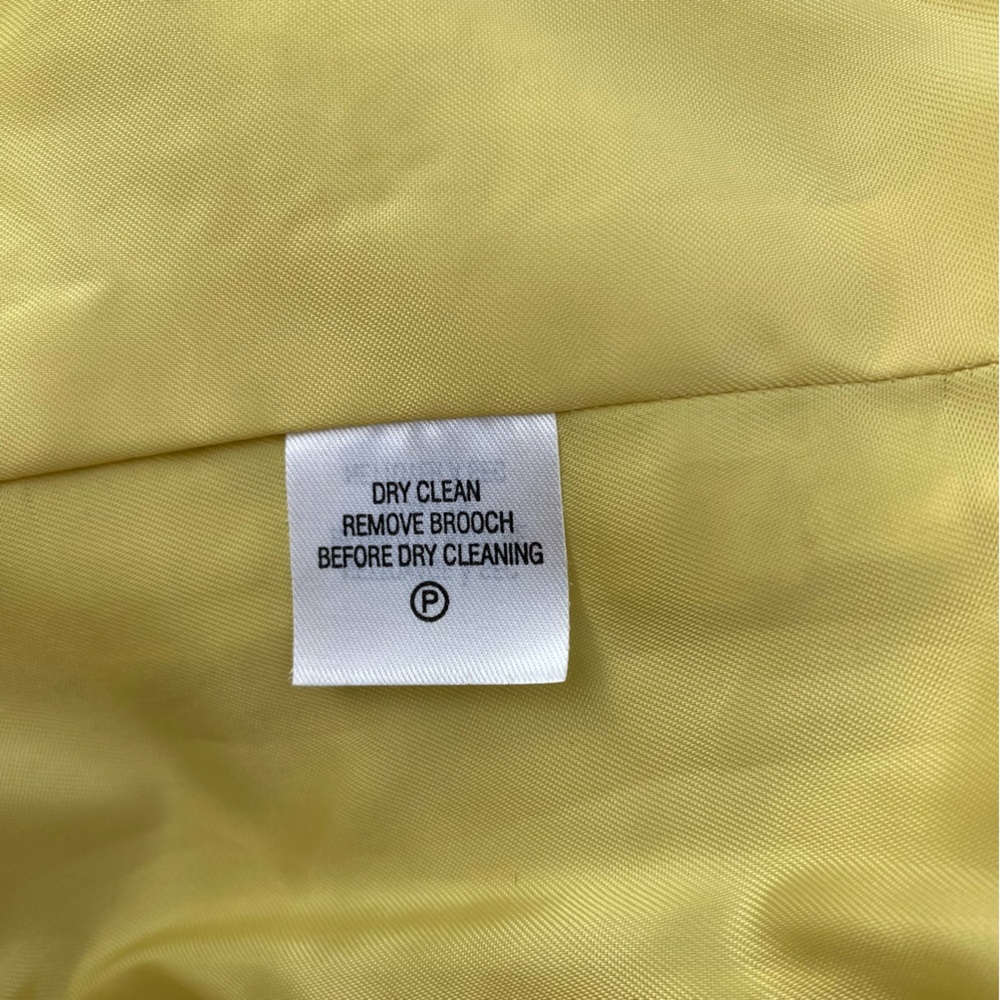 SOLD Robert Rodriguez Cropped Yellow Tweed Blazer Jacket - Picture 8 of 11